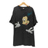 90S だまし絵 両面プリント キャラクター クルーネック Tシャツ ボロ メンズ import:XL