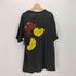 90S だまし絵 両面プリント キャラクター クルーネック Tシャツ ボロ メンズ import:XL