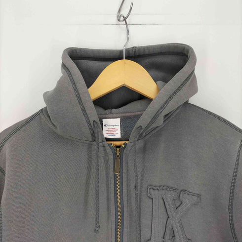 チャンピオン Champion 00S サイドリブ ジップアップ フーデット パーカー メンズ import:L
