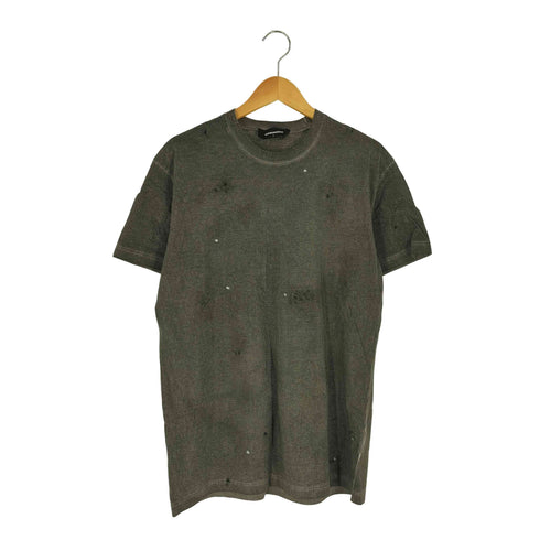 ディースクエアード DSQUARED2 17SS UOMO T-SHIRT ラインストーン ペイント クルーネックTシャツ メンズ import:L