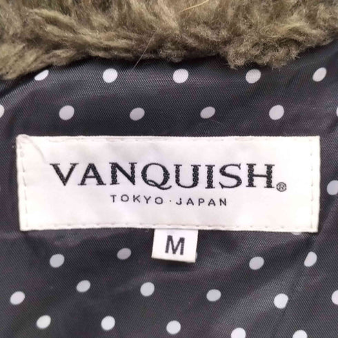 ヴァンキッシュ VANQUISH Y2K 裏地 水玉ドット ファー付 N-3B型 モッズコート レディース JPN:M