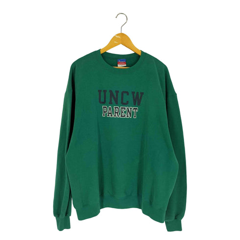 チャンピオン Champion REVERSE WEAVE カレッジプリント コットンポリ クルーネックスウェット メンズ import:XL