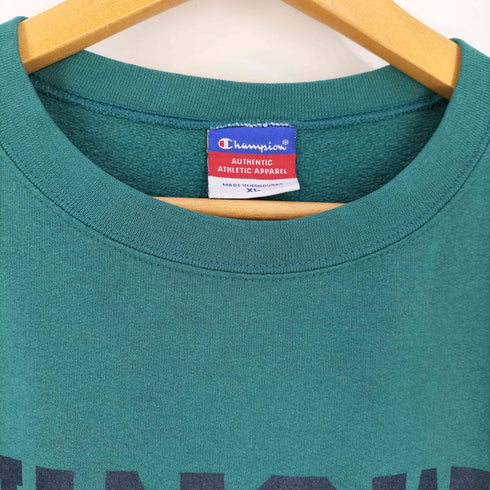 チャンピオン Champion REVERSE WEAVE カレッジプリント コットンポリ クルーネックスウェット メンズ import:XL
