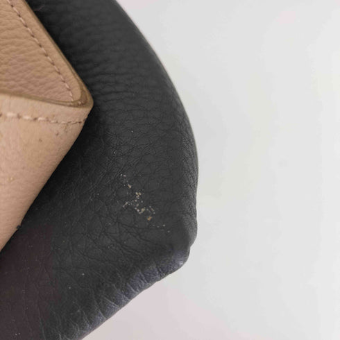 イアパピヨネ ear PAPILLONNER 牛革 がま口 二つ折り財布 バイカラー ショルダーバッグ レディース