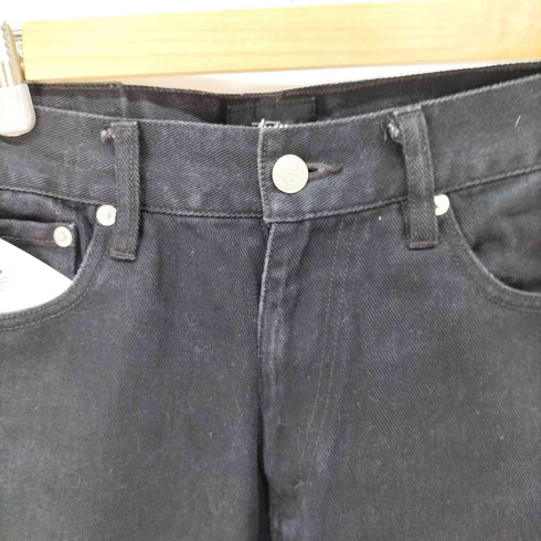 ステューシー Stussy ジップフライ ストレート デニムパンツ ブラックデニム メンズ US:30-31