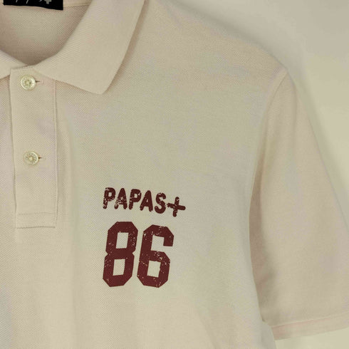 パパス papas ロゴ 鹿の子 ポロシャツ メンズ import:S