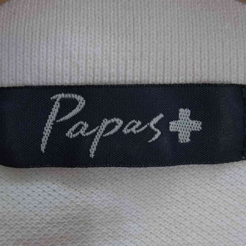 パパス papas ロゴ 鹿の子 ポロシャツ メンズ import:S