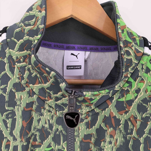 プーマ PUMA SANKUANZ 19ss ull Zip Track Jacket Camo 袖ライン迷彩柄トラックジャケット メンズ import:L
