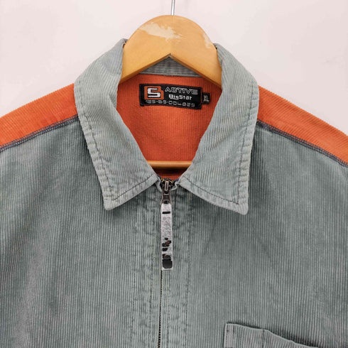 BIGSTAR ACTIVE 配色 ジップアップ コーデュロイジャケット メンズ import:XL