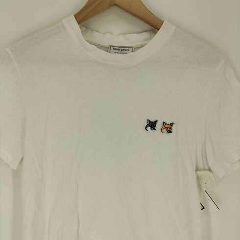 メゾンキツネ MAISON KITSUNE DOUBLE FOX HEAD クルーネック S/S Tシャツ メンズ import:S