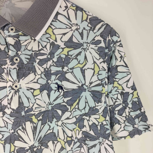 アダバット adabat コットンポリ 花柄ポロシャツ メンズ JPN:50