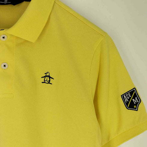 マンシングウェア Munsingwear ワッペン 鹿の子 半袖ポロシャツ メンズ import:M