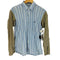 コムデギャルソンシャツ COMME des GARCONS SHIRT 20SS フランス製 再構築 ストライプ アンダー アームカット シャツ メンズ JPN:XS