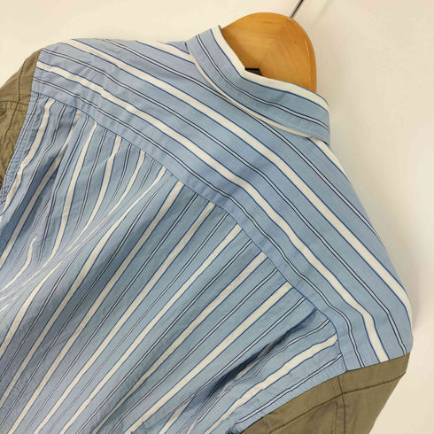コムデギャルソンシャツ COMME des GARCONS SHIRT 20SS フランス製 再構築 ストライプ アンダー アームカット シャツ メンズ JPN:XS