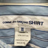 コムデギャルソンシャツ COMME des GARCONS SHIRT 20SS フランス製 再構築 ストライプ アンダー アームカット シャツ メンズ JPN:XS