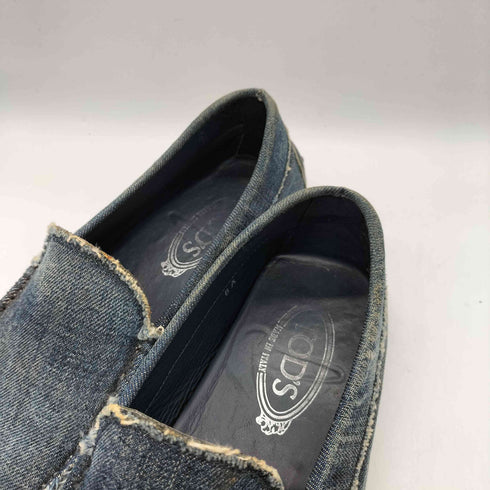 トッズ TOD’S イタリア製 デニム スリッポン シューズ ドライビング シューズ メンズ 6A
