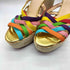 クリスチャンルブタン CHRISTIAN LOUBOUTIN スペイン製 Rainbow レインボー ストラップ ウェッジヒール サンダル エスパドリーユ レディース EUR:36