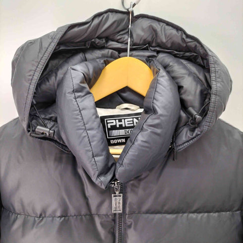 フェニックス phenix ハーフジップ アノラック型 プルオーバー ダウン ジャケット デタッチャブルフード メンズ M