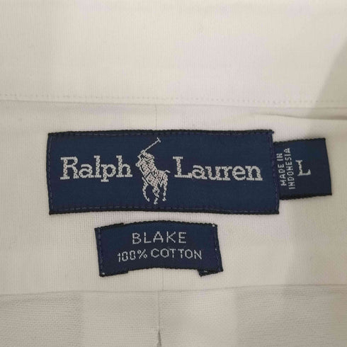 ラルフローレン RALPH LAUREN ベアー刺繍 コットンオックスフォードシャツ メンズ import:L