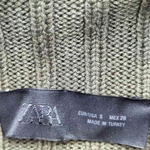 ザラ ZARA ハイネックノースリーブ ニット セーター レディース import:S