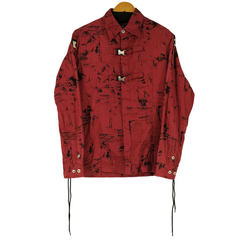 BERNINGS-SHO 総柄 ボンテージデザイン シャツ メンズ JPN:L