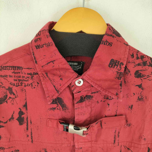 BERNINGS-SHO 総柄 ボンテージデザイン シャツ メンズ JPN:L