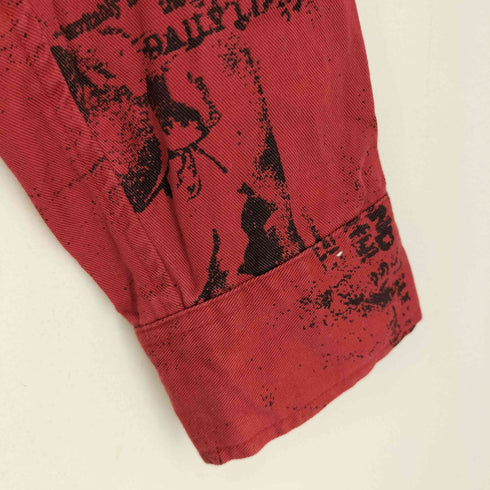 BERNINGS-SHO 総柄 ボンテージデザイン シャツ メンズ JPN:L