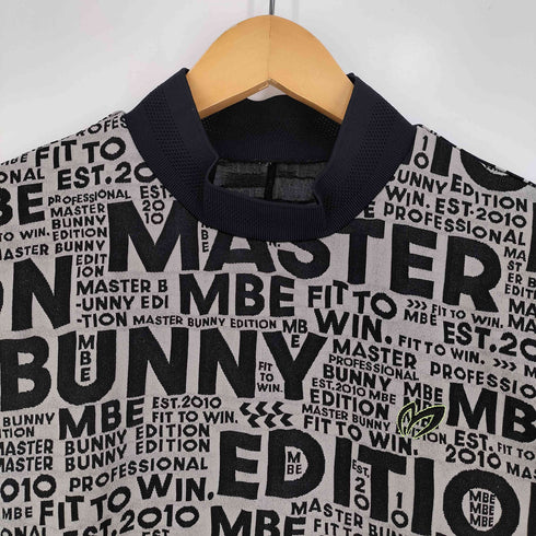 マスターバニーエディション MASTER BUNNY EDITION TEXBRID Mマーク柄ジャガード 半袖ハイネックカットソー メンズ JPN:4