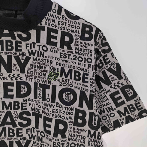 マスターバニーエディション MASTER BUNNY EDITION TEXBRID Mマーク柄ジャガード 半袖ハイネックカットソー メンズ JPN:4