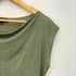 アニエスベー agnes b. PARIS リネン100 Uネック ノースリーブカットソー レディース US:0-2