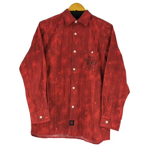 D.L.Free バックプリント 総柄 L/S シャツ メンズ