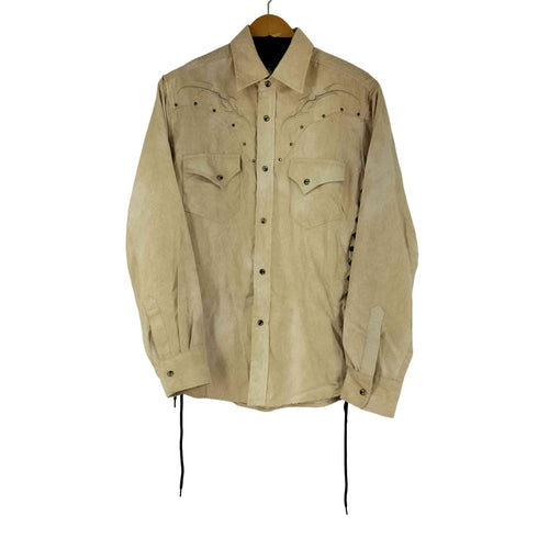 create barefoot サイドレースアップ ウエスタンシャツ y2k メンズ JPN:L