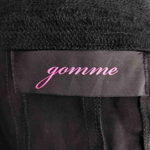 ゴム gomme レース切替 ニットカーディガン レディース FREE