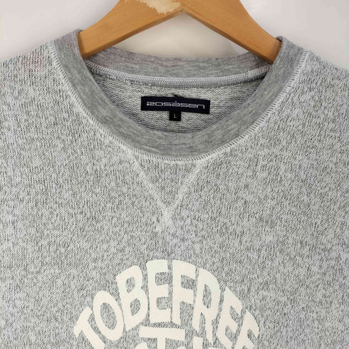 ロサーセン ROSASEN フロッキープリント クルーネックTシャツ メンズ import:L