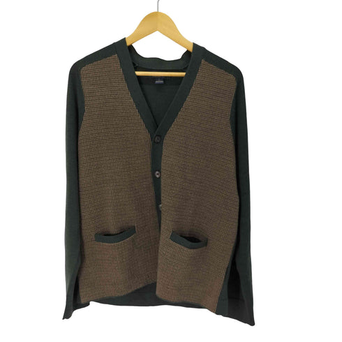 ブルックスブラザーズ BROOKS BROTHERS 千鳥格子 切替 ウール カーディガン メンズ import:L