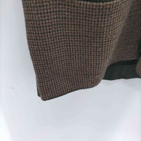 ブルックスブラザーズ BROOKS BROTHERS 千鳥格子 切替 ウール カーディガン メンズ import:L