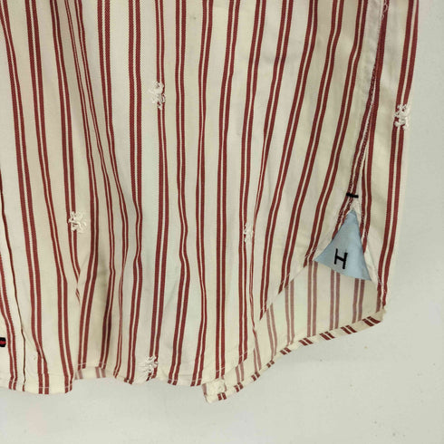 トミーヒルフィガー TOMMY HILFIGER 刺繍 L/S ストライプBDシャツ メンズ import:S