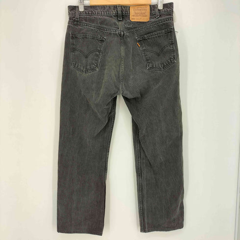 リーバイス Levis 90s 97年製 メキシコ製 オレンジタブ ボタン裏411M刻印 505 先染めブラック デニム メンズ W34 L32