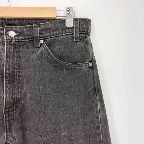 リーバイス Levis 90s 97年製 メキシコ製 オレンジタブ ボタン裏411M刻印 505 先染めブラック デニム メンズ W34 L32