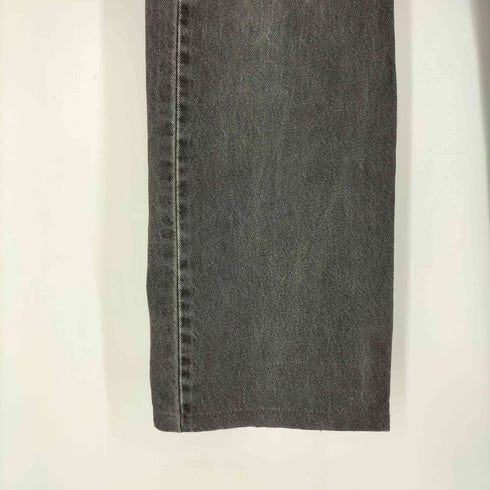 リーバイス Levis 90s 97年製 メキシコ製 オレンジタブ ボタン裏411M刻印 505 先染めブラック デニム メンズ W34 L32