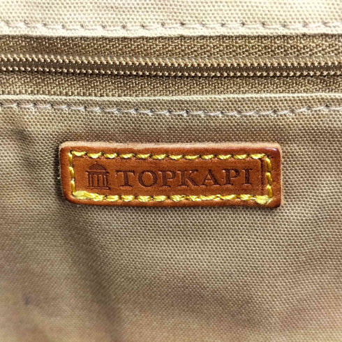 トプカピ TOPKAPI レザー切り替え キャンバス トートバッグ メンズ