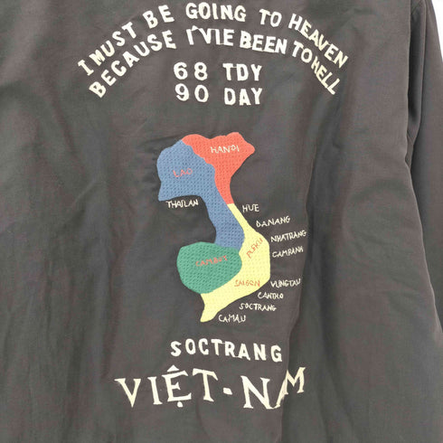 テイラートウヨウ TAILOR TOYO テーラー東洋 コットン ベトナムジャケット ベトジャン VIETNAM MAP PLEIKU メンズ JPN:L
