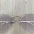 AMERICAN OPTICAL 14K フローラル彫金 ツーポイント リムレス眼鏡 メンズ