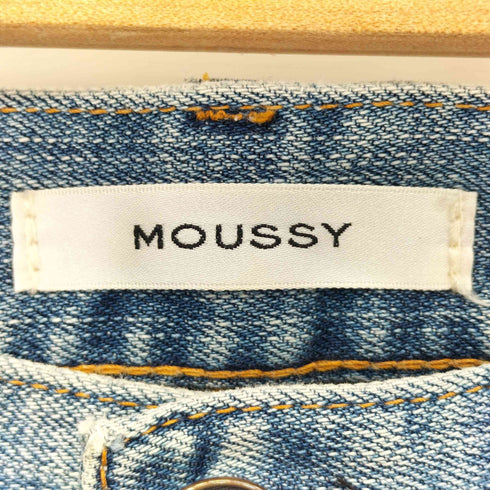 マウジー moussy ハイウエスト ストレッチ ブーツカット フレアデニム レディース 26