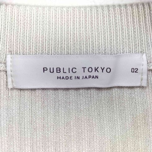 パブリックトウキョウ PUBLIC TOKYO プリーツニットTEE メンズ JPN:2