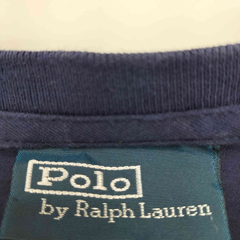 ポロバイラルフローレン Polo by RALPH LAUREN ポニー刺繍 クルーネック L/S Tシャツ メンズ import:XL