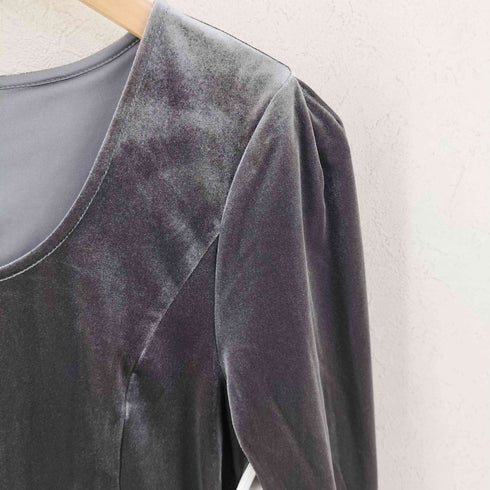リリーブラウン Lily Brown 26SS ベロアペプラムフリルトップス レディース ONE SIZE