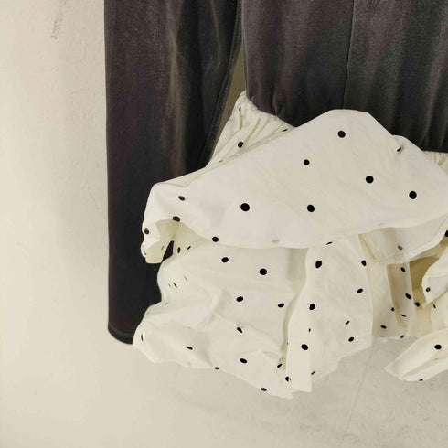 リリーブラウン Lily Brown 26SS ベロアペプラムフリルトップス レディース ONE SIZE