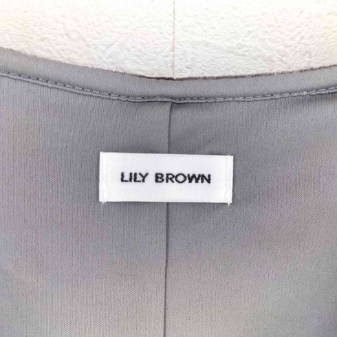 リリーブラウン Lily Brown 26SS ベロアペプラムフリルトップス レディース ONE SIZE