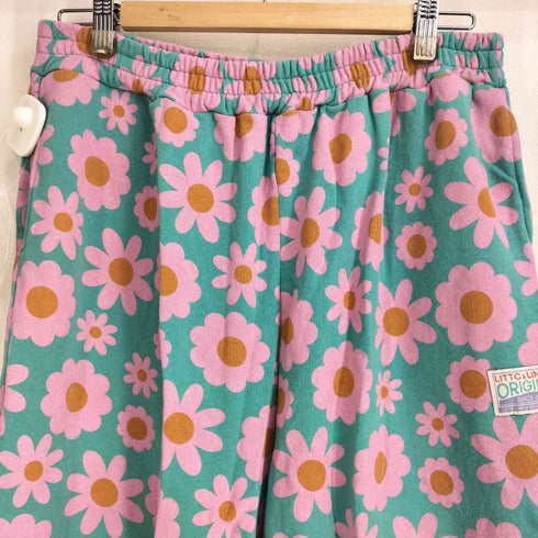 LINK@×LITTC 花柄 スウェットパンツ レディース LL